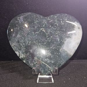 Moss Agate Heart